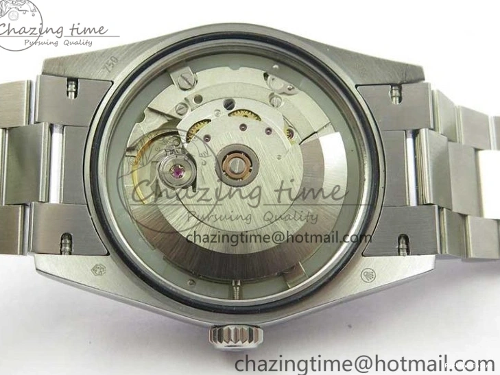 0415 TopPick Day-Date 36 SS 128239 Bp Maker Best Edition Black Dial Crystral Markers on President Bracelet 3149